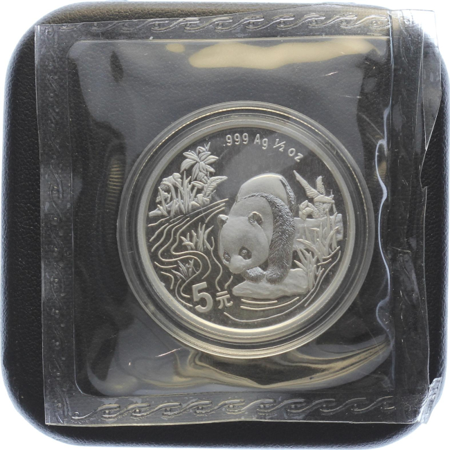 China 5 Yuan 1997 Silber Panda - 1/2 Unze Feinsilber